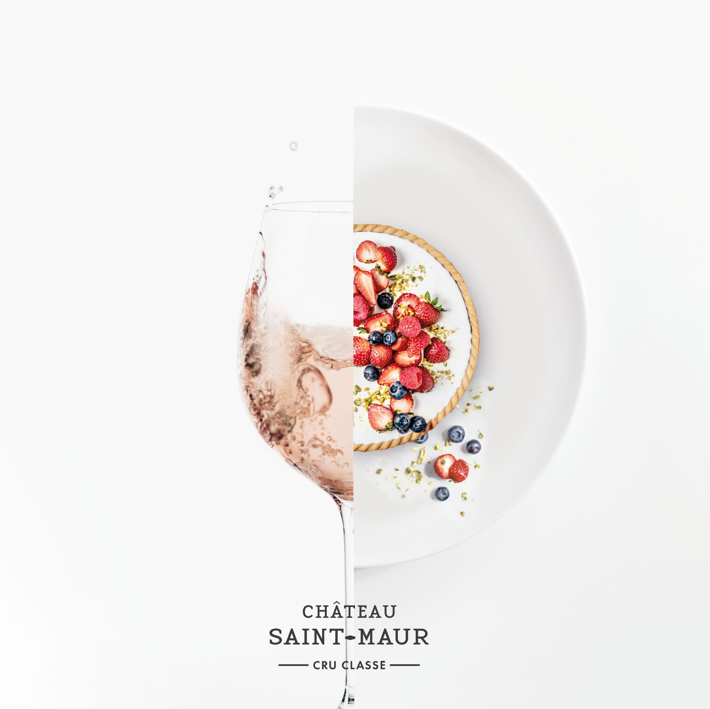 Tarte aux fruits rouges & Rosé Château Saint-Maur Cru Classé